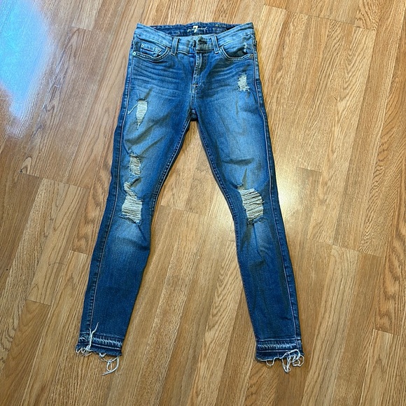 7 for all mankind jeans. Worn once! Lots of stretch! - Picture 2 of 10